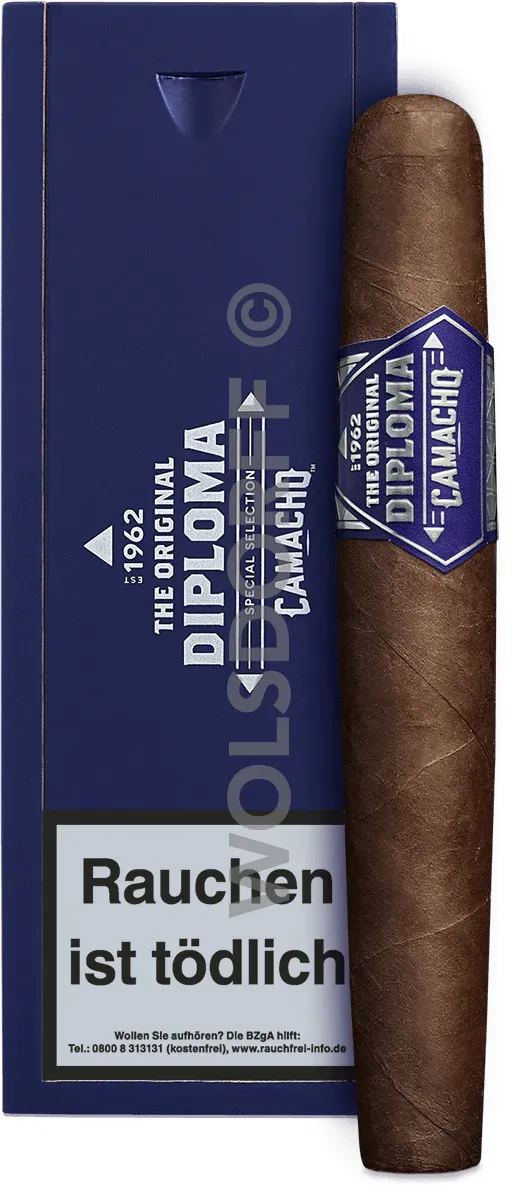 Camacho Diploma Einzelkiste mit Zigarre