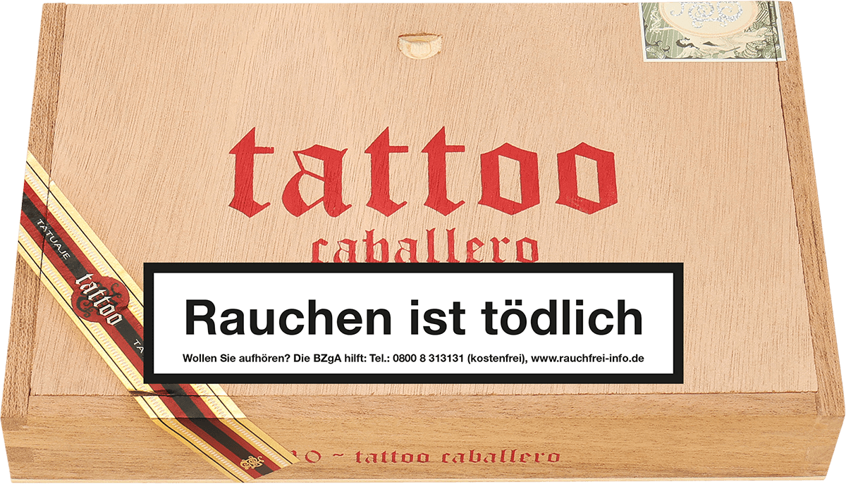 Tatuaje Tattoo Caballero - Kiste vorne geschlossen