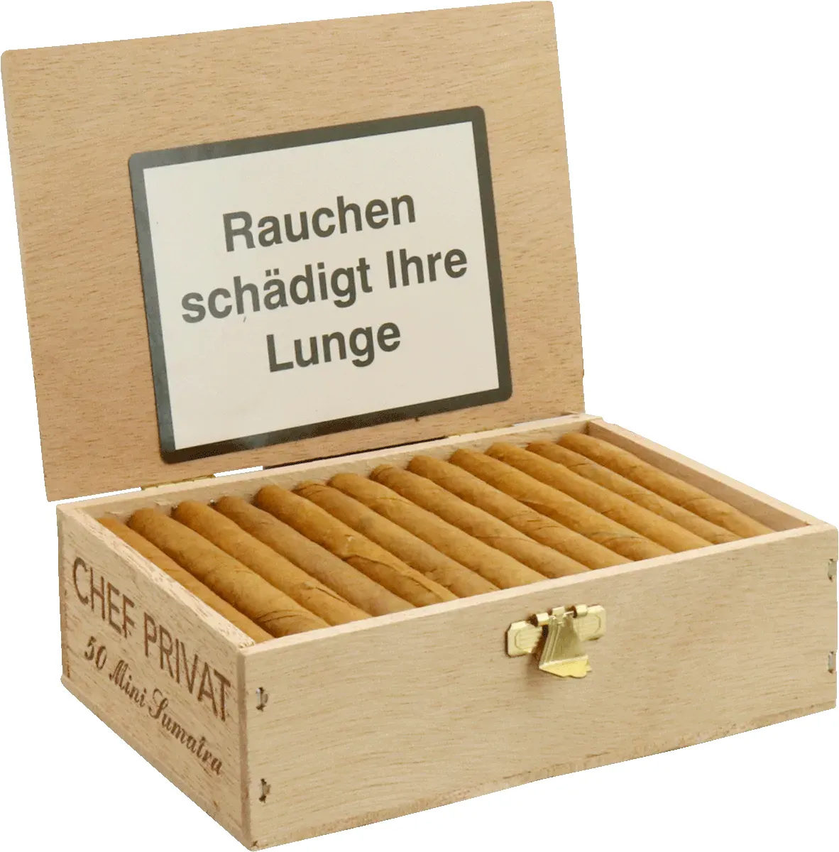 Chef Privat Mini Sumatra Kiste Seite