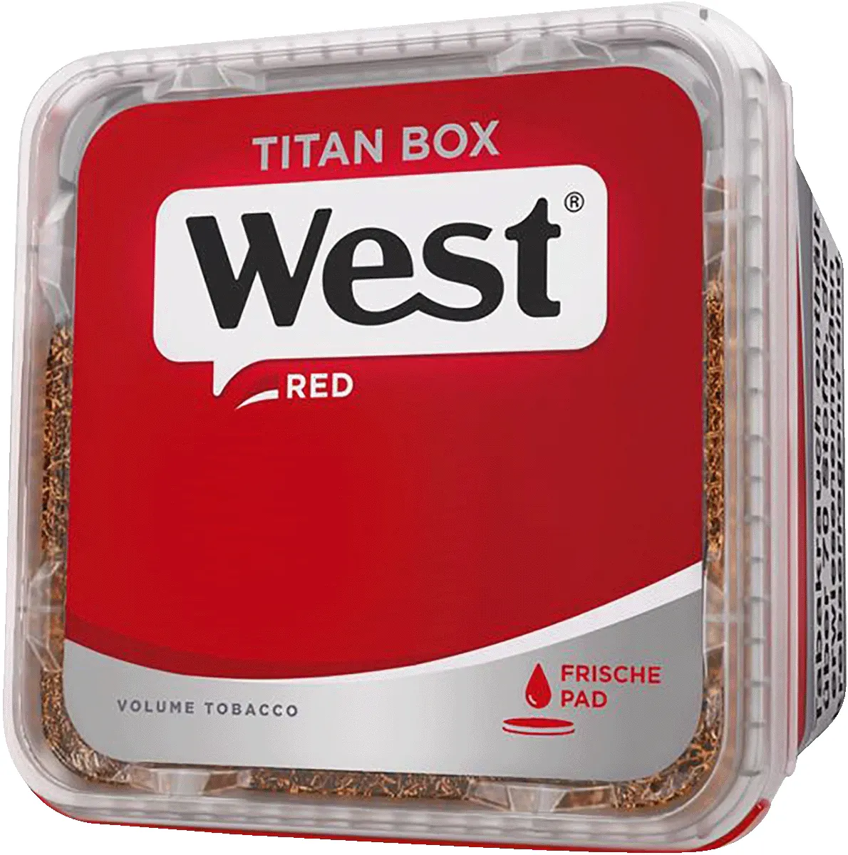 West Red Volume Tobacco Titan Box liegend und schräg von vorne