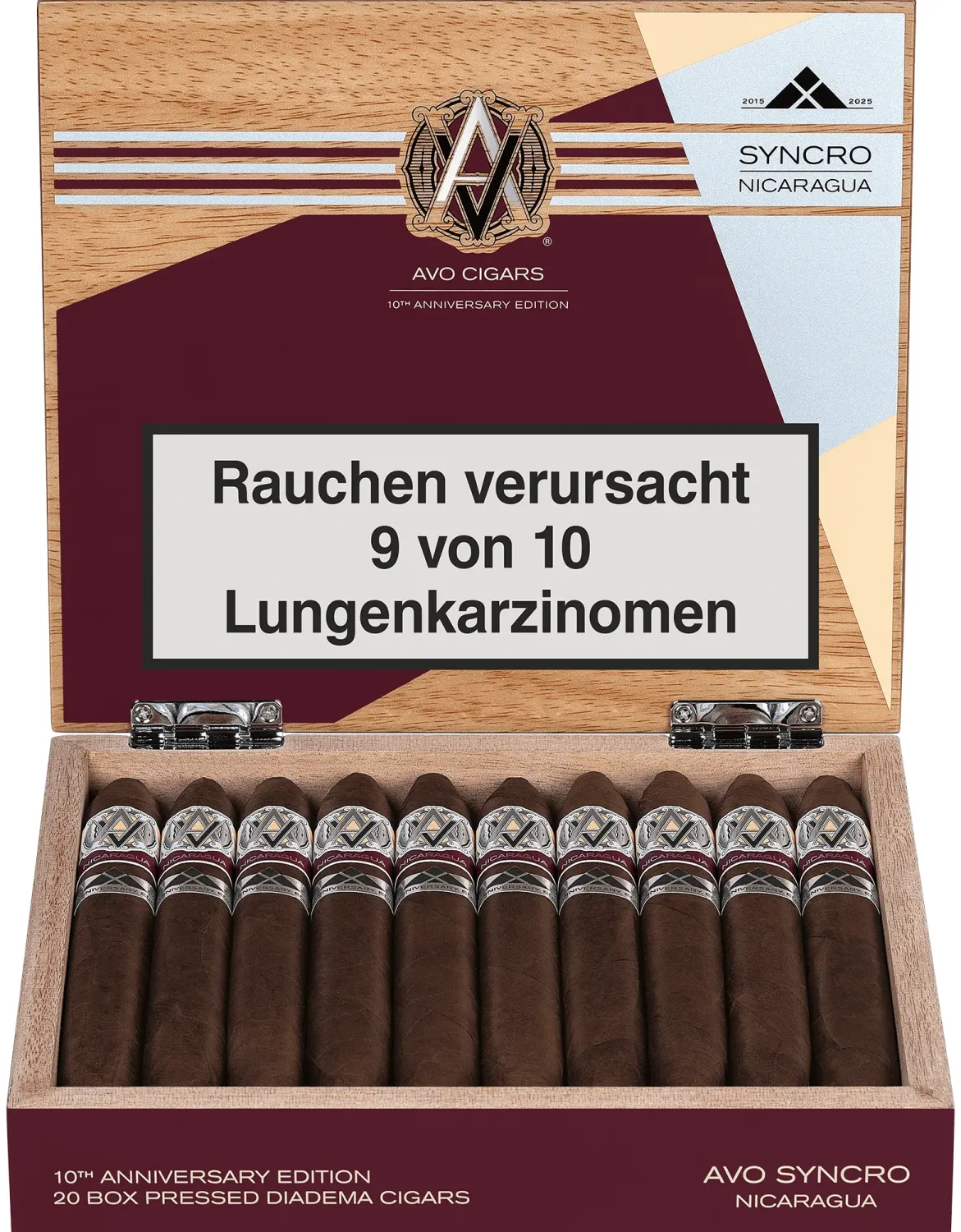 Avo 10th Aniversario Synchro Kiste Vorderseite