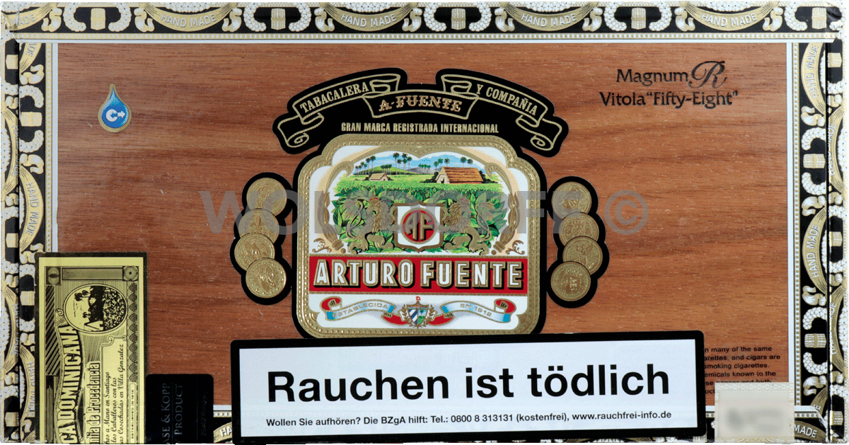 Arturo Fuente Rosado Sungrown - Kiste vorne geschlossen