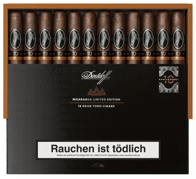 Davidoff 10th Anniversary Kiste offen oben