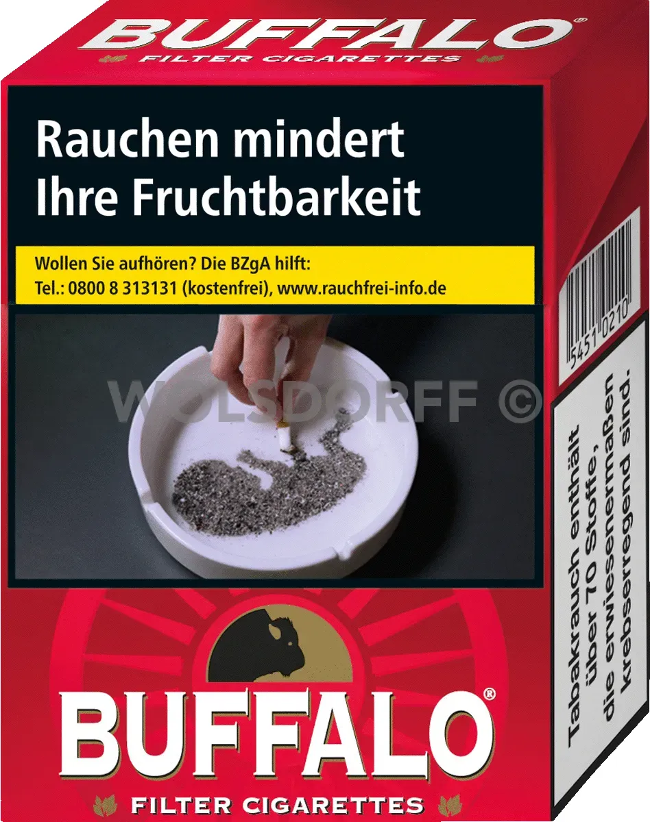 Buffalo Red Maxi Packung von vorne