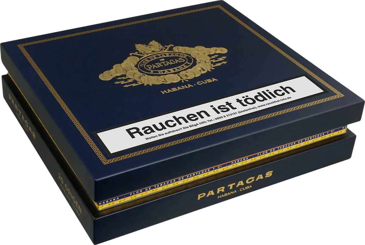 Partagas Linea Maestra Origen Kiste geschlossen Seite