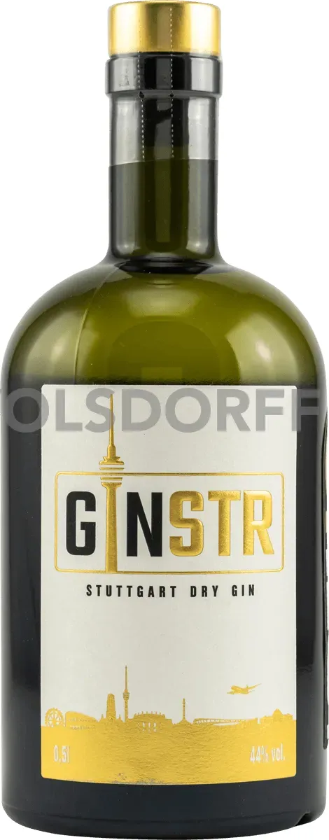 GINSTR Stuttgart Dry Gin Flasche Vorderseite