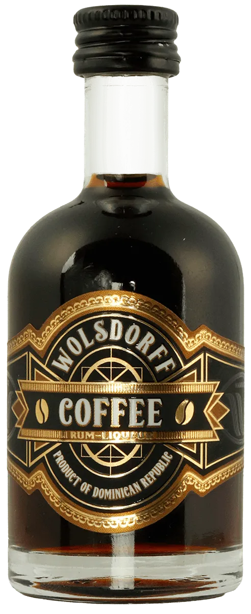 WOLSDORFF Coffee Liqueur Miniaturflasche Vorderseite