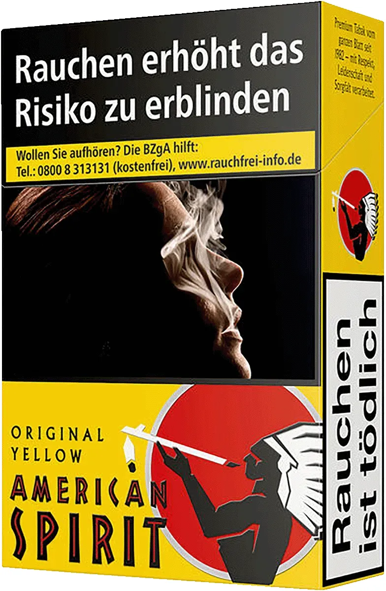 American Spirit Yellow BP L Vorderseite von rechts