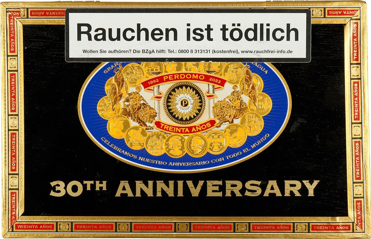 Perdomo 30th Maduro Kiste Vorderseite