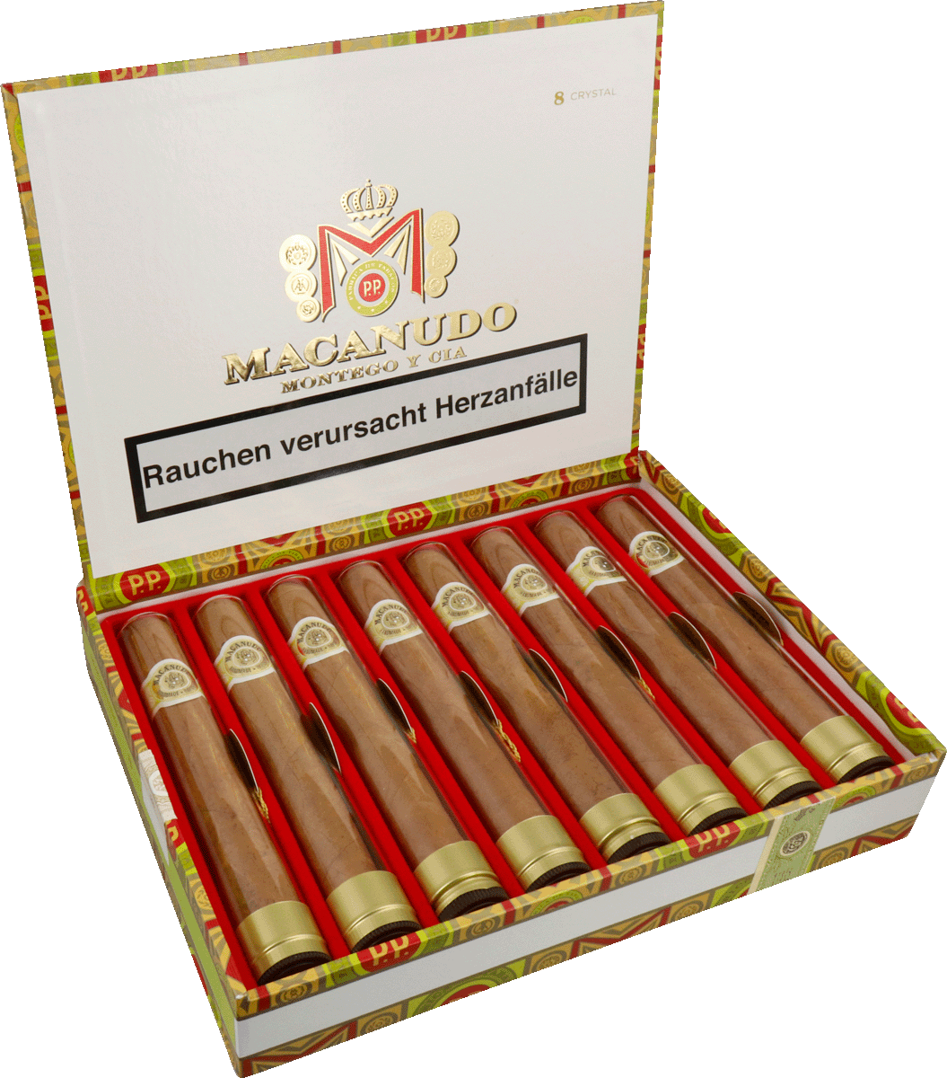 Macanudo Connecticut - Kiste seitlich geöffnet