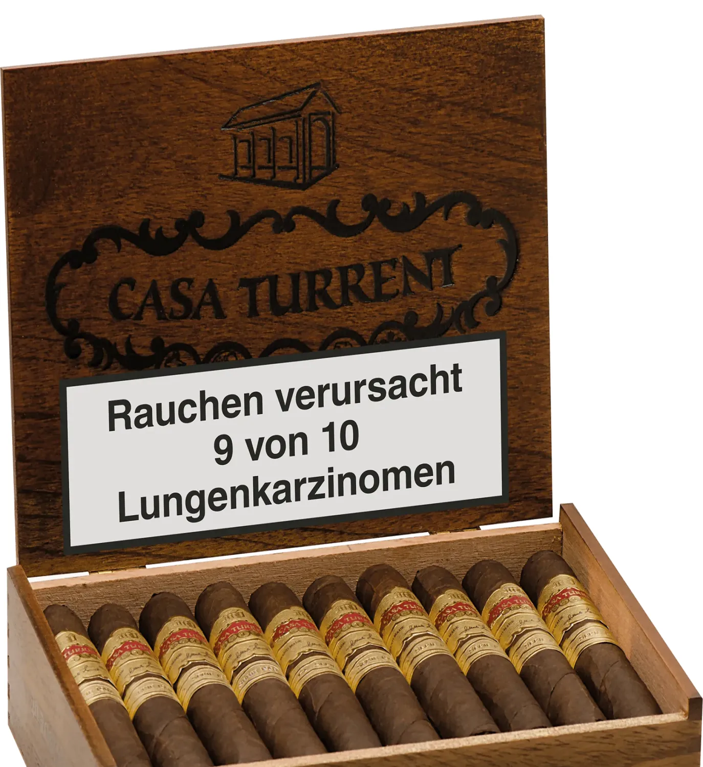 Casa Turrent 1901 Maduro Robusto Kiste geschlossen offen
