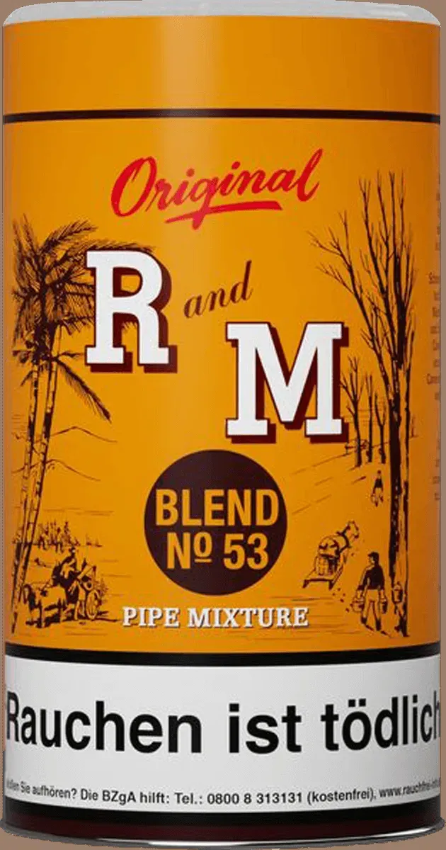 R and M Blend No. 53 250g Dose, Vorderseite, geschlossen