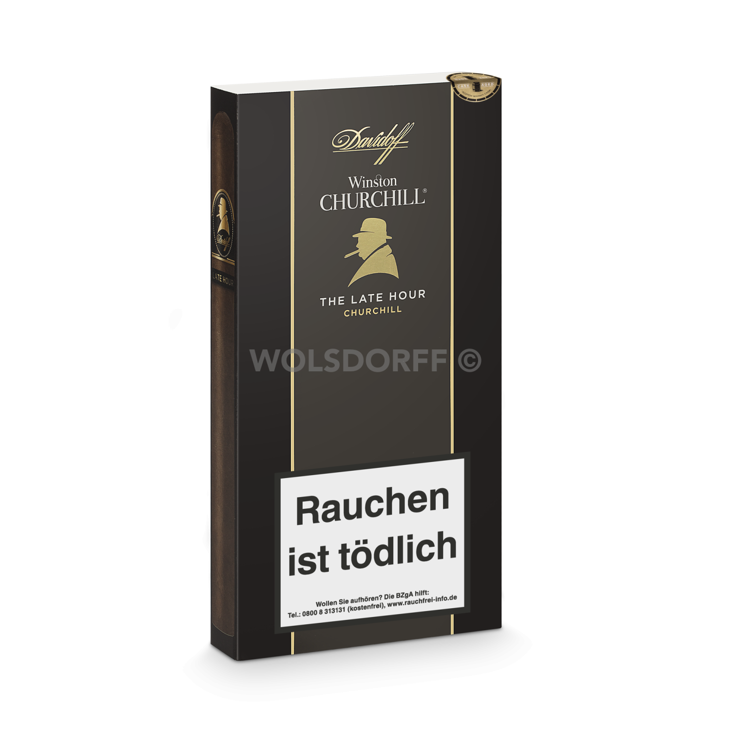Davidoff Winston Churchill - Pappetui vorne geschlossen