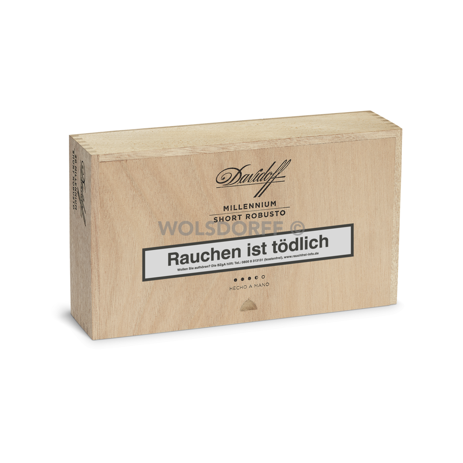 Davidoff Millennium Short Robusto - Kiste vorne geschlossen