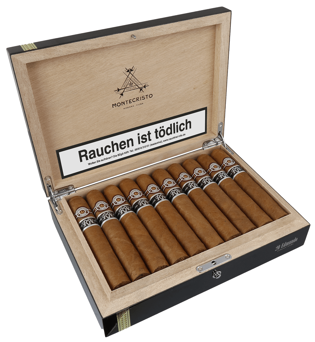 Montecristo Edmundo Reserva - Kiste seitlich geöffnet