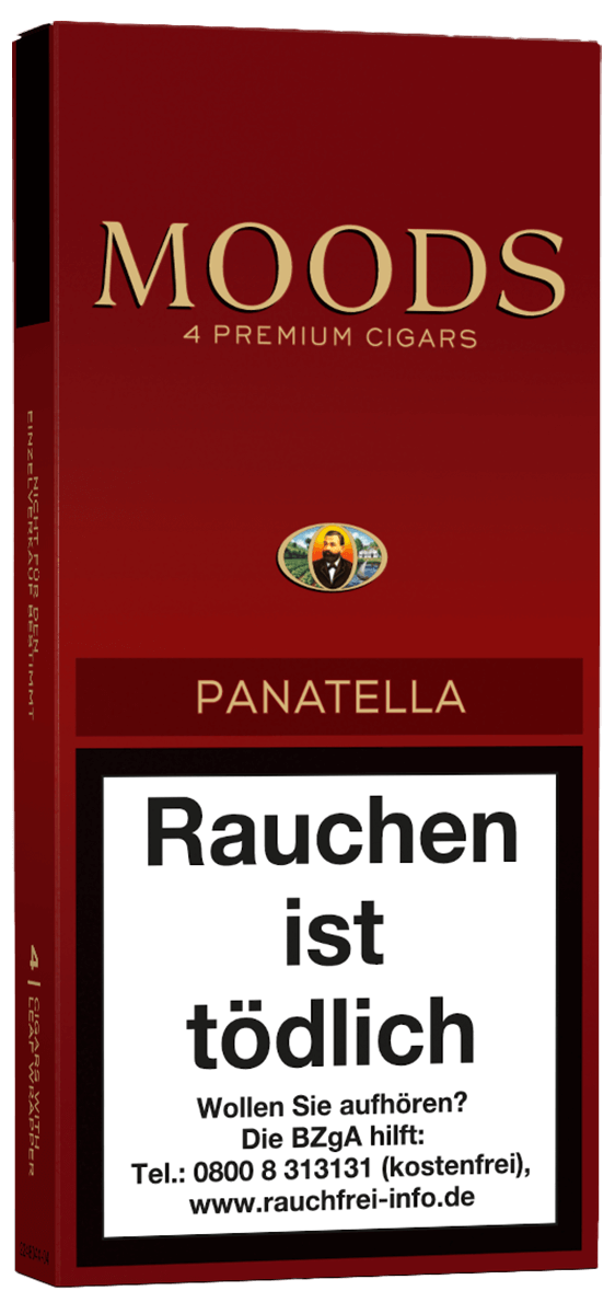 Dannemann MOODS Panatella - Pappetui vorne geschlossen
