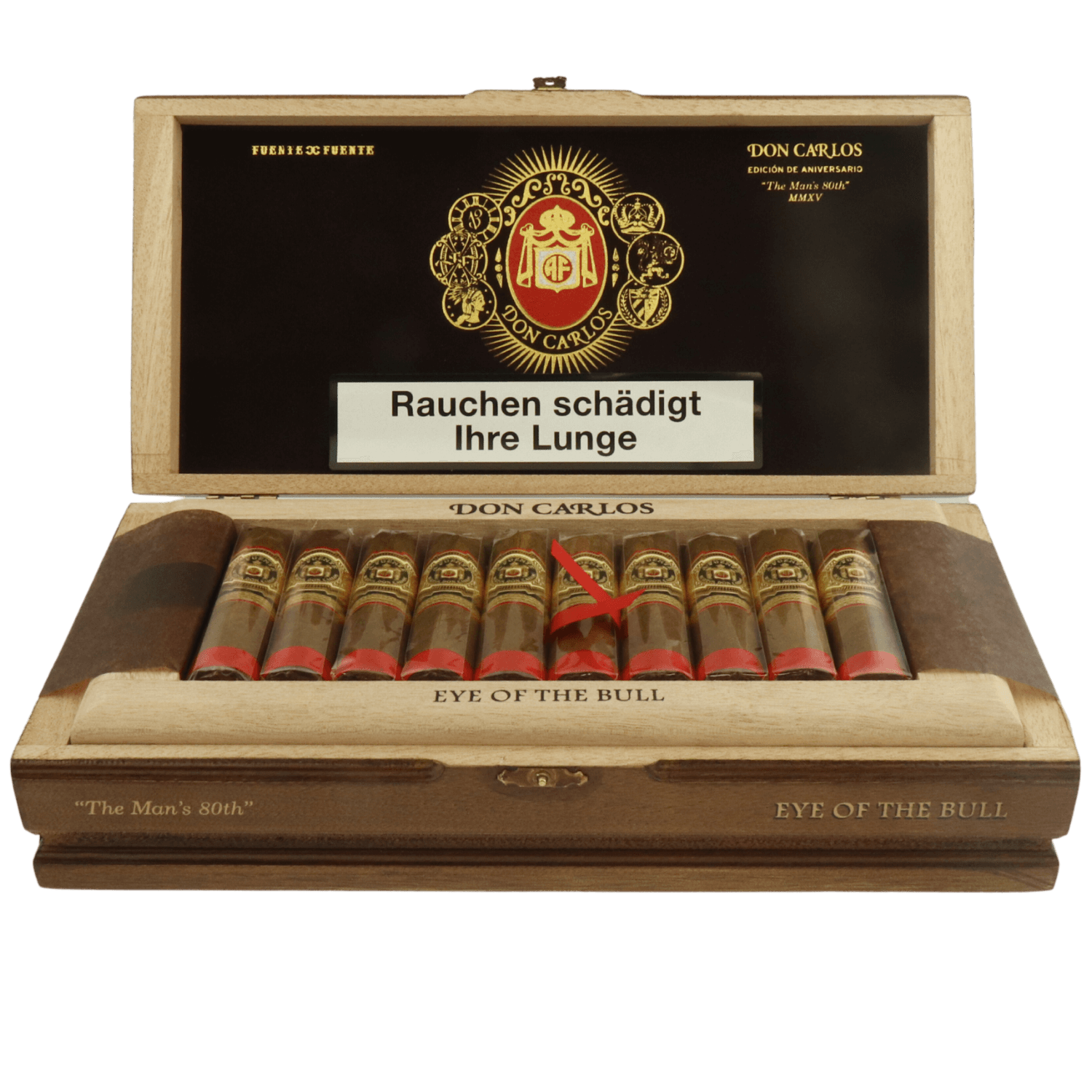 Arturo Fuente Don Carlos - Kiste vorne geöffnet