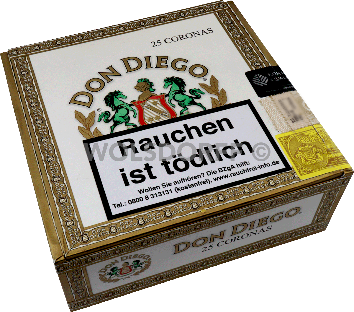 Don Diego Classic Corona - Kiste seitlich geschlossen