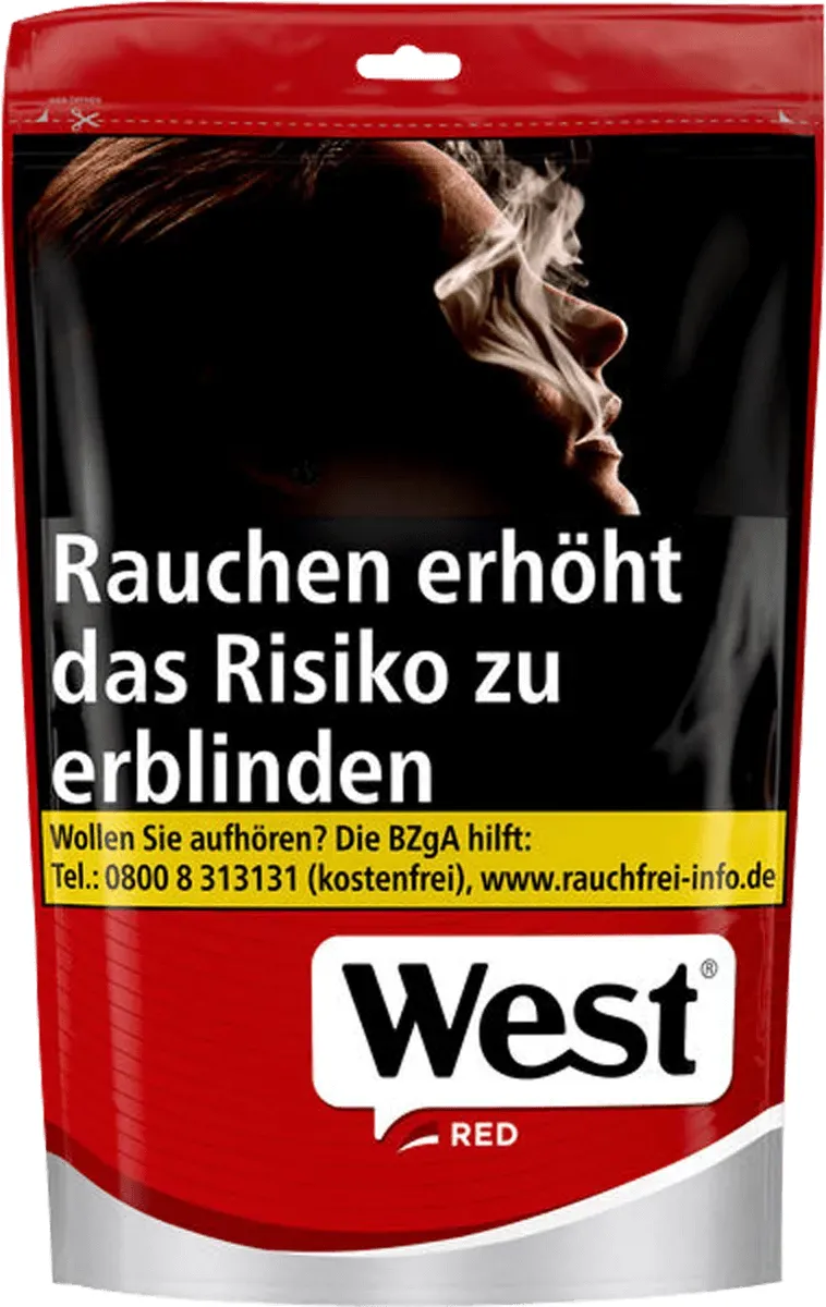West Red Volume Tobacco Beutel