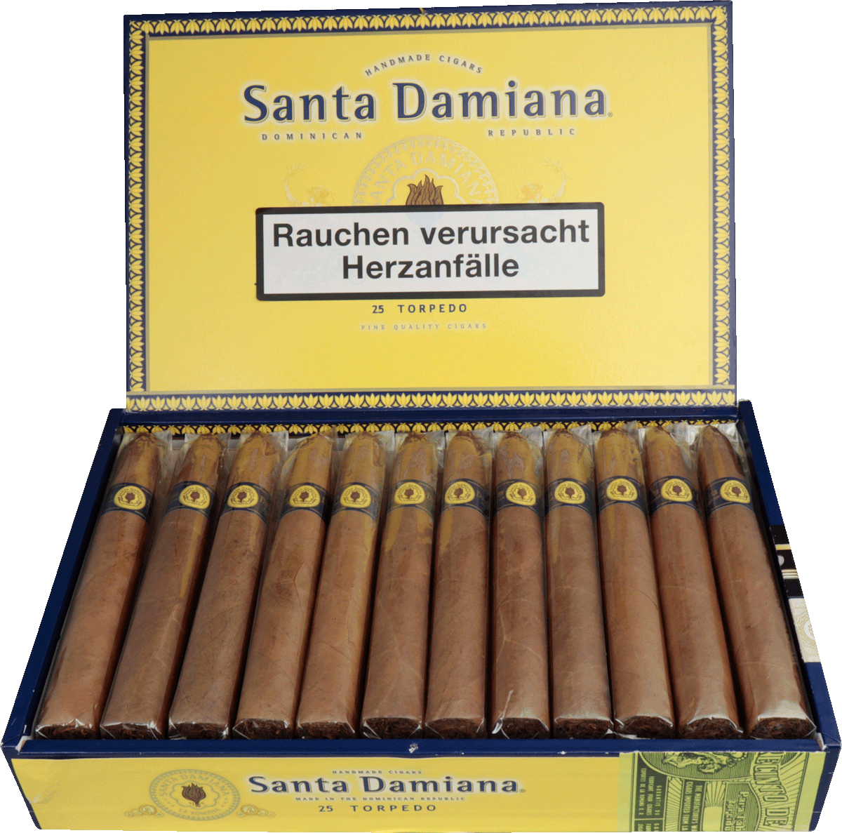 Santa Damiana Classic Torpedo - Kiste vorne geöffnet