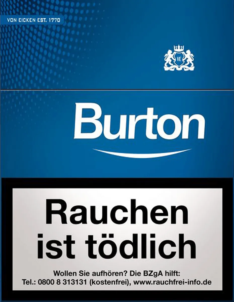 Burton Blue FIlter Cigarillos Vorderseite