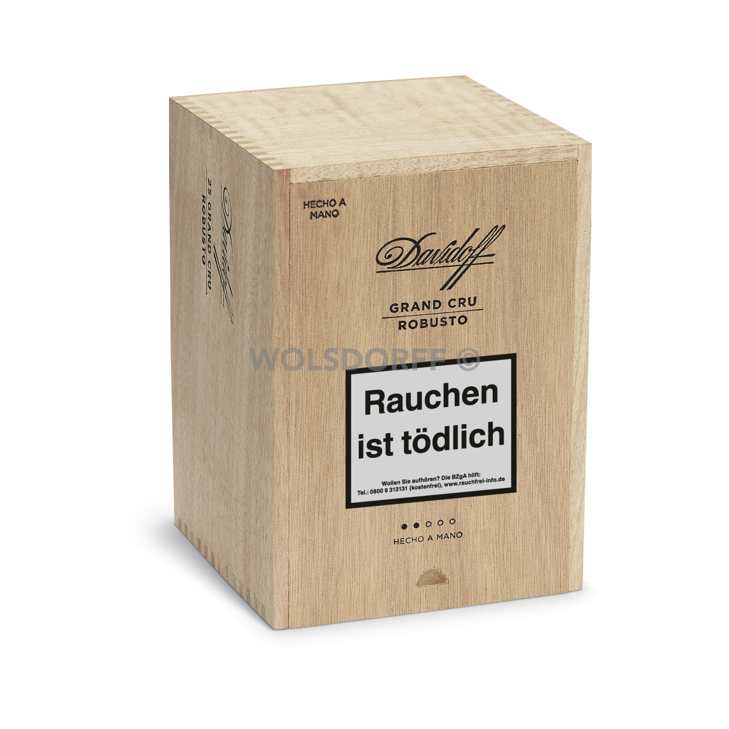 Davidoff Grand Cru Robusto - Kiste seitlich geschlossen
