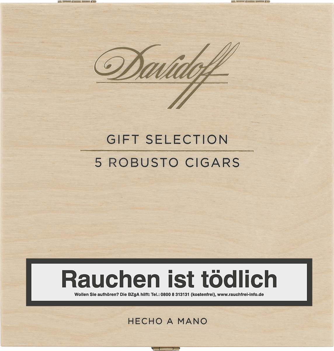 Davidoff Gift Selection Robusto - Kiste vorne geschlossen