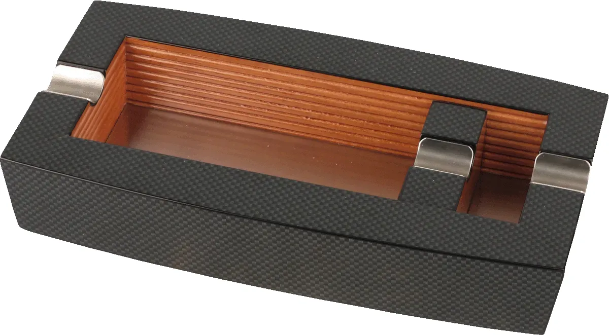 Zigarrenascher Holz Carbondesign 1