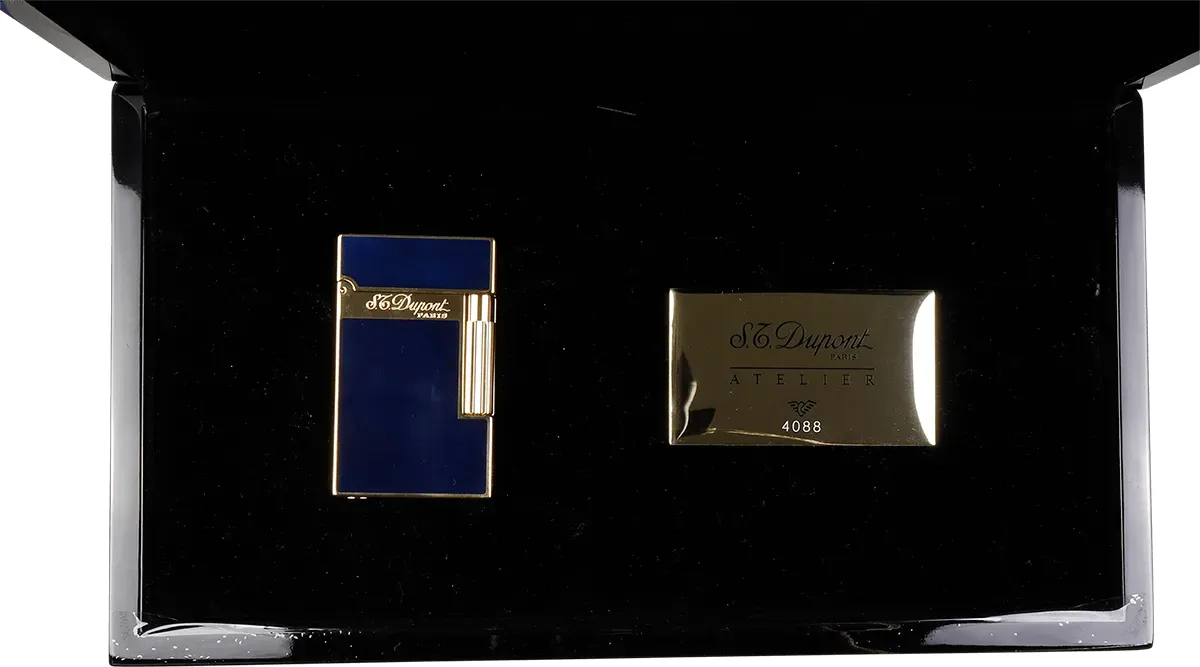 S.T. Dupont L2 dark blue Karton