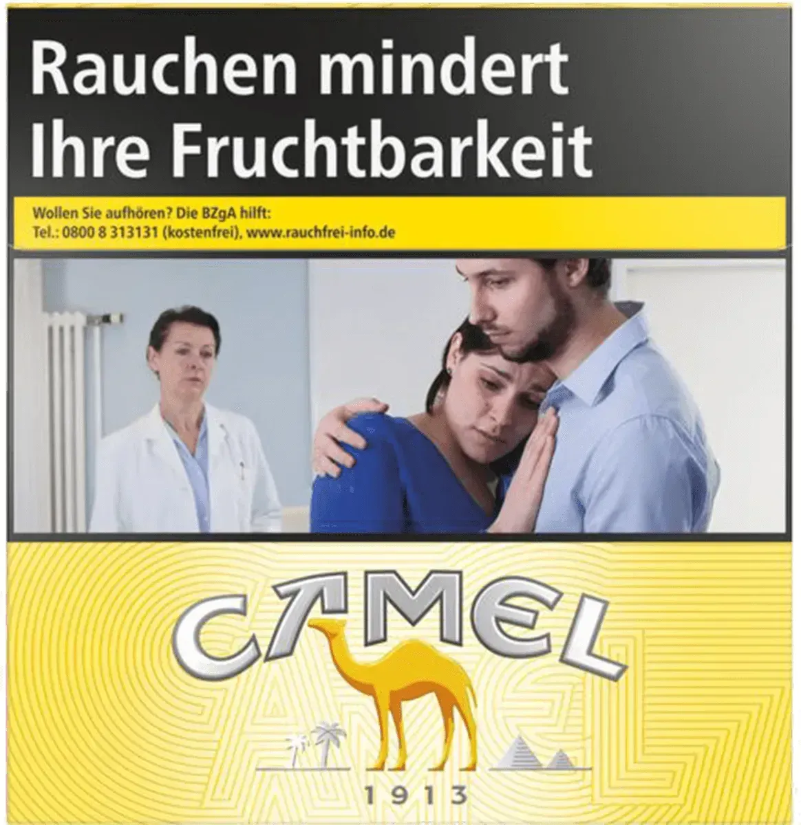 Camel Yellow BP 6XL Packung von vorne
