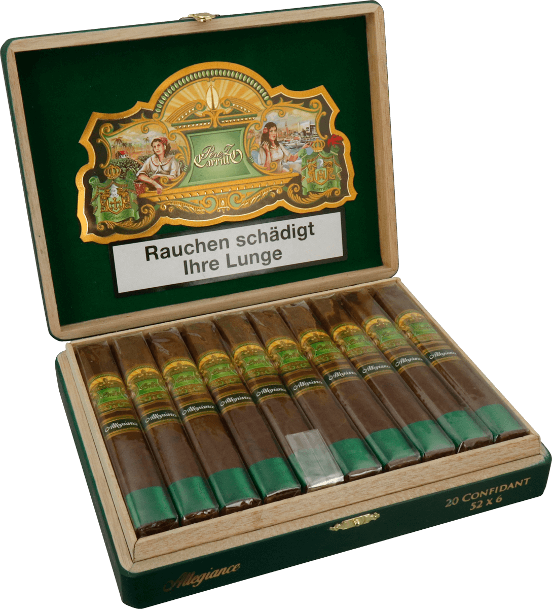 E.P. Carrillo Allegiance Confidant - Kiste seitlich geöffnet