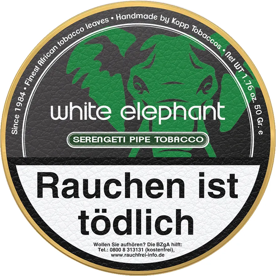 White Elephant Serengeti Dose Deckel von oben