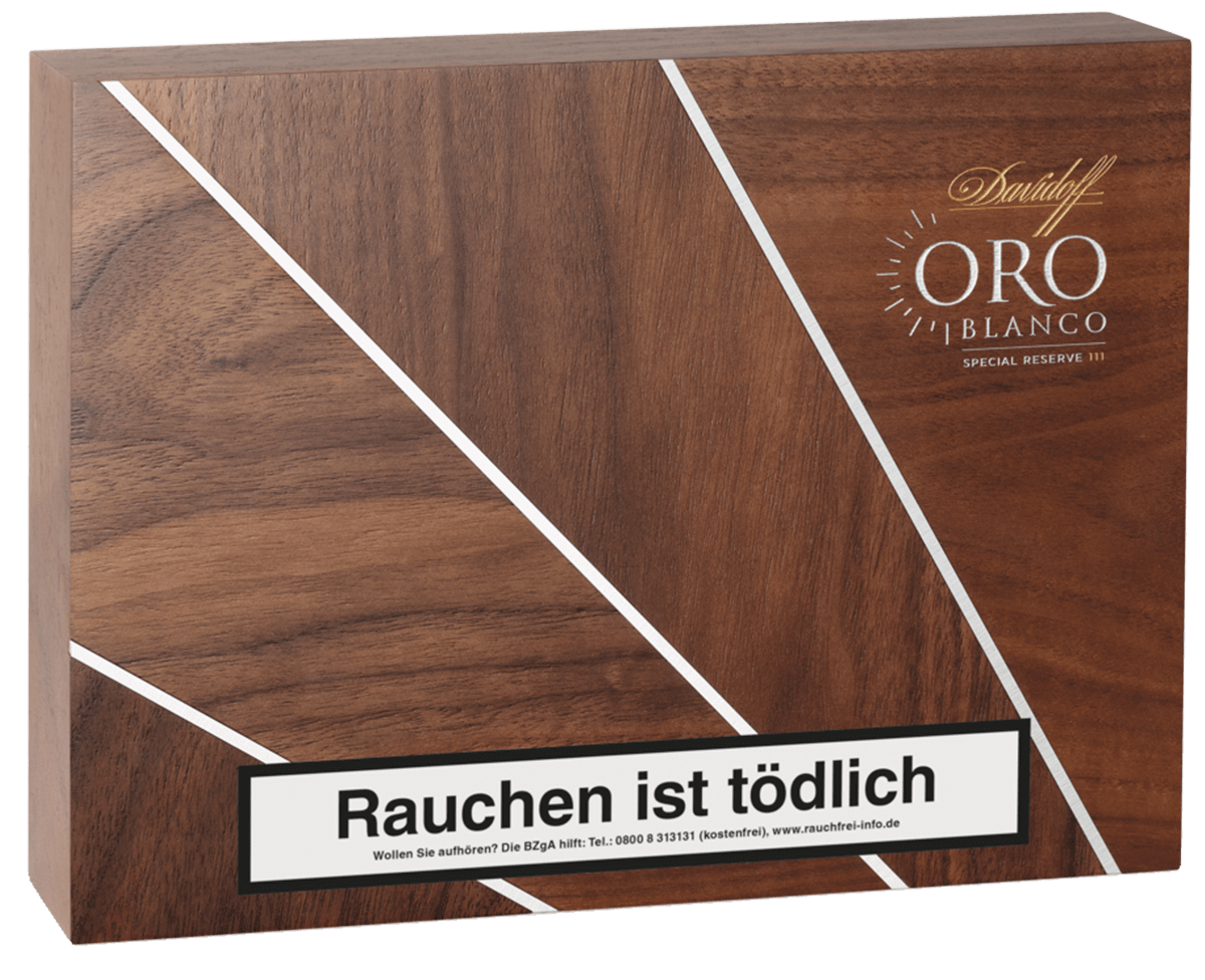 Davidoff Oro Blanco Special Reserve - Kiste seitlich geschlossen