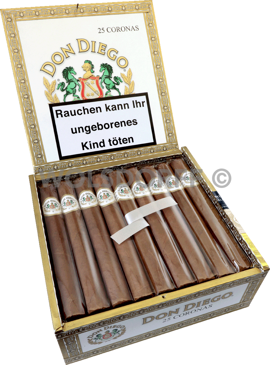 Don Diego Classic Corona - Kiste seitlich geschlossen