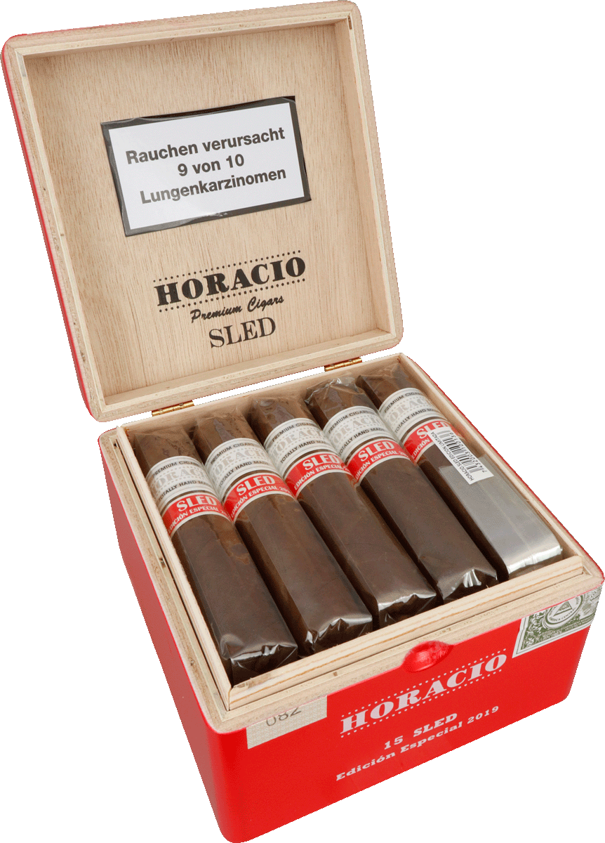 Horacio Sled - Kiste seitlich geöffnet