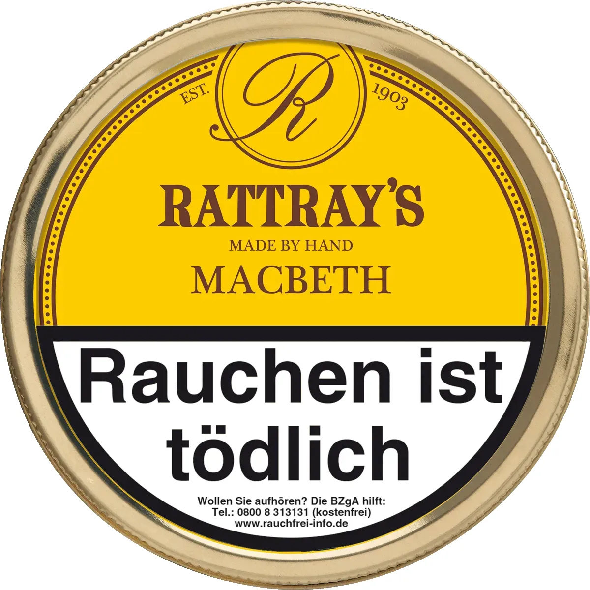 Rattray’s British Collection Macbeth Deckel Dose von oben