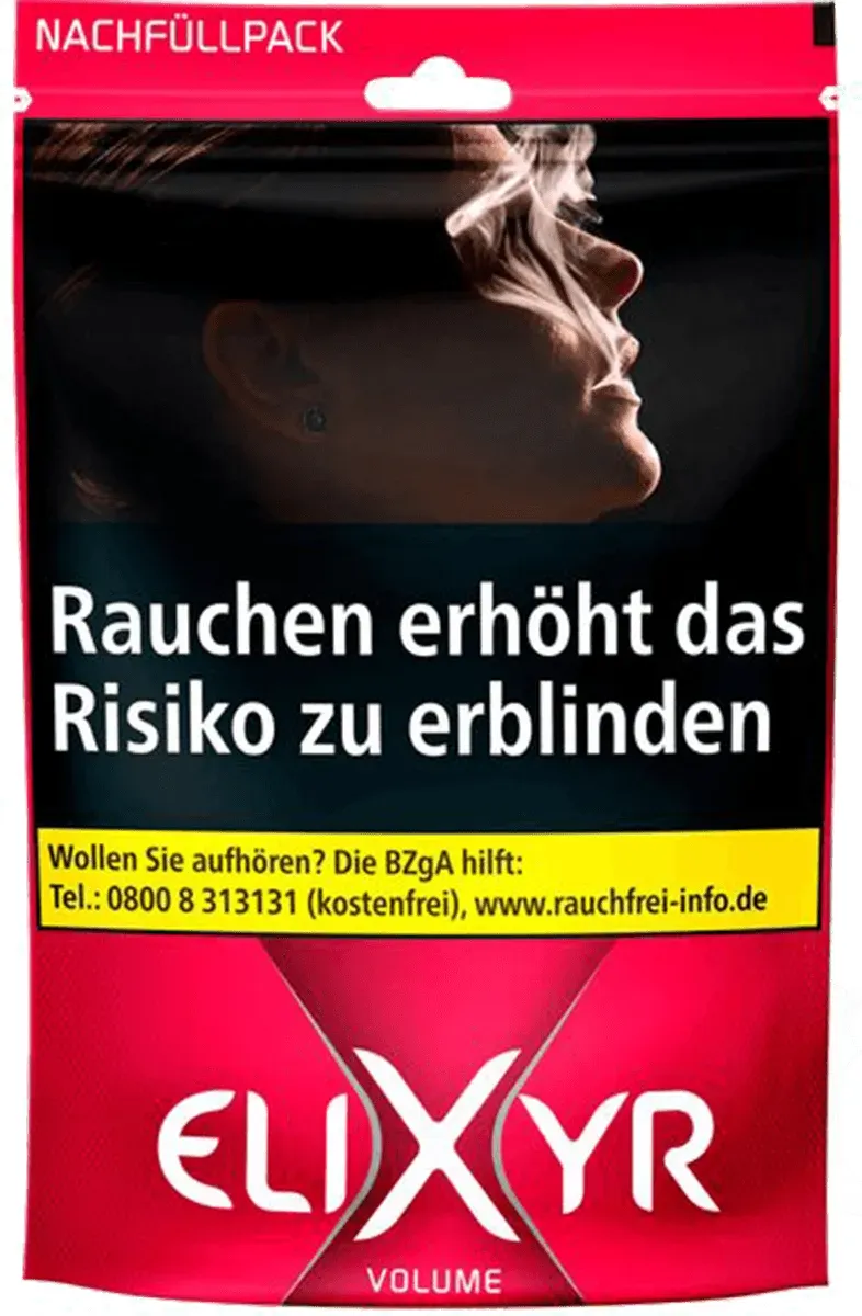 Elixyr Volume Cigarette Tobacco ZIP Beutel