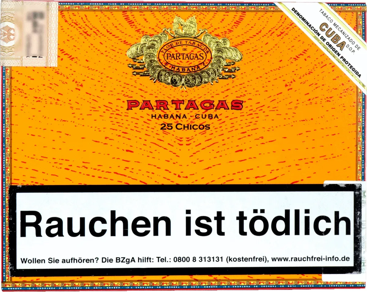 Partagas Chicos 25stück von vorne