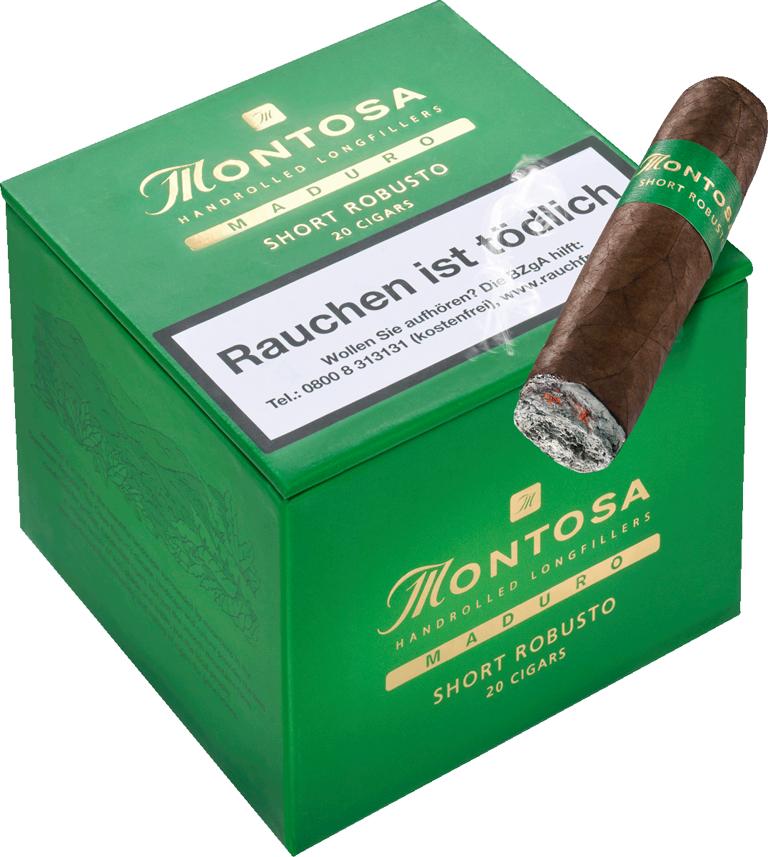 Montosa Maduro Short Robusto - Kiste seitlich geschlossen