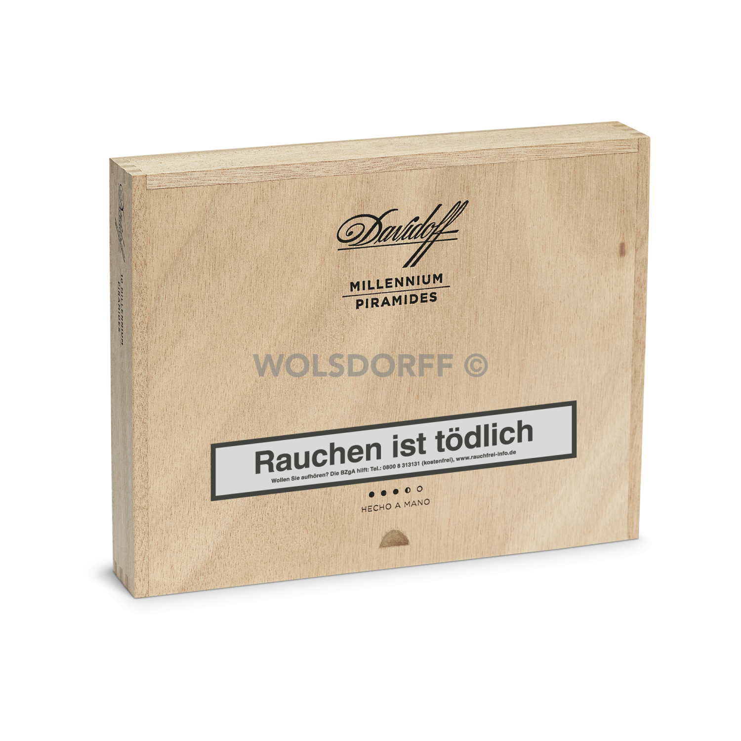 Davidoff Millennium Piramides - Kiste vorne geschlossen