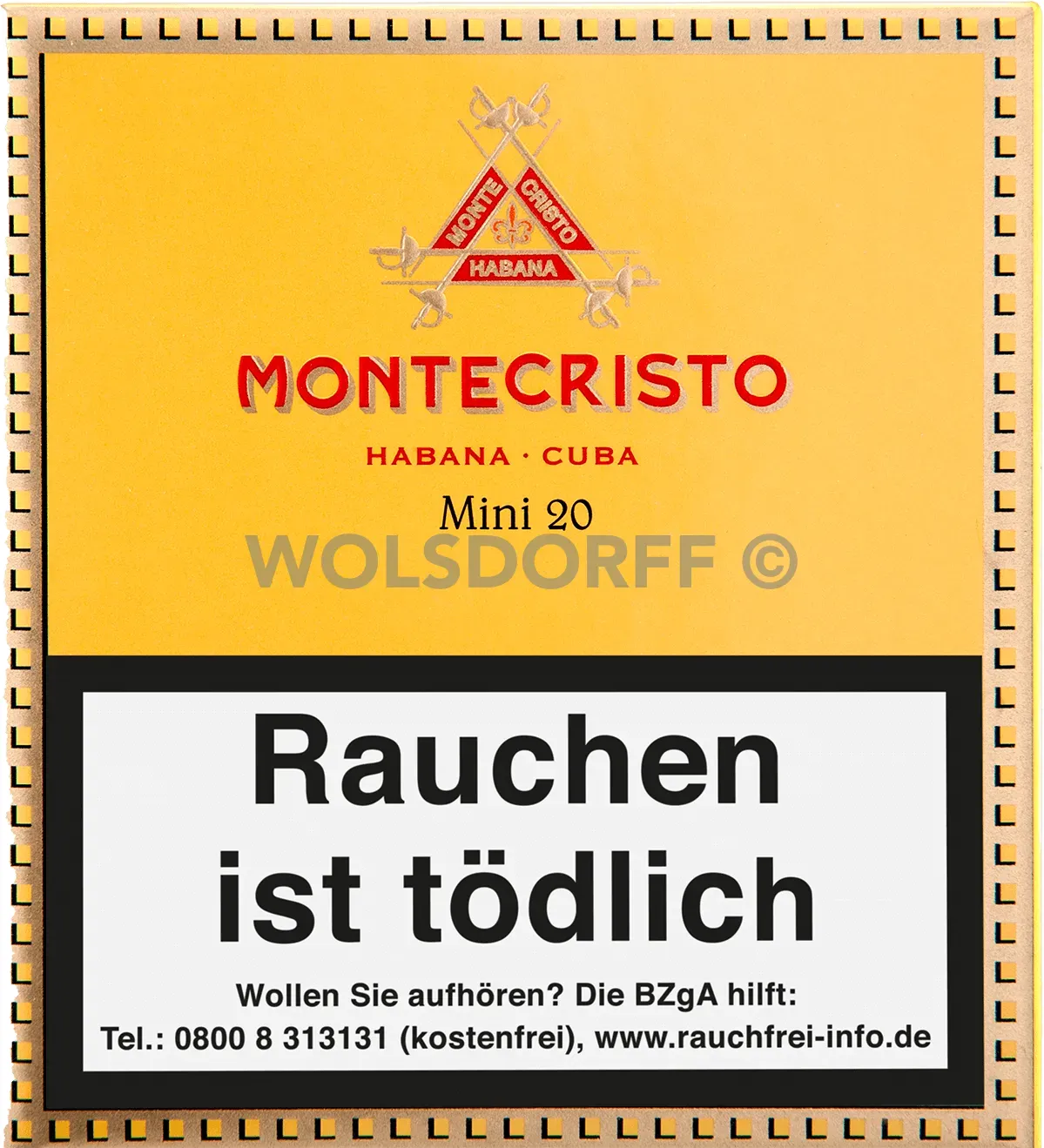 Montecristo Mini Schachtel stehend