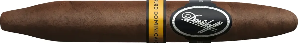 Davidoff Puro Dominicano Perfecto Singlezigarre liegend von vorne