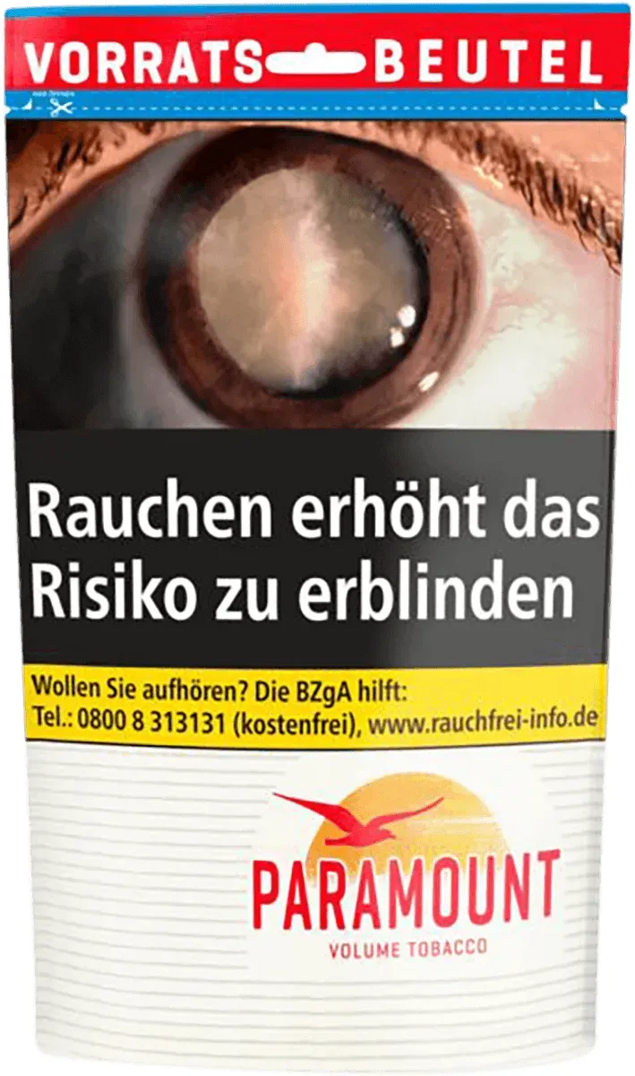 Paramount Volume Tobacco Zip Bag von vorne