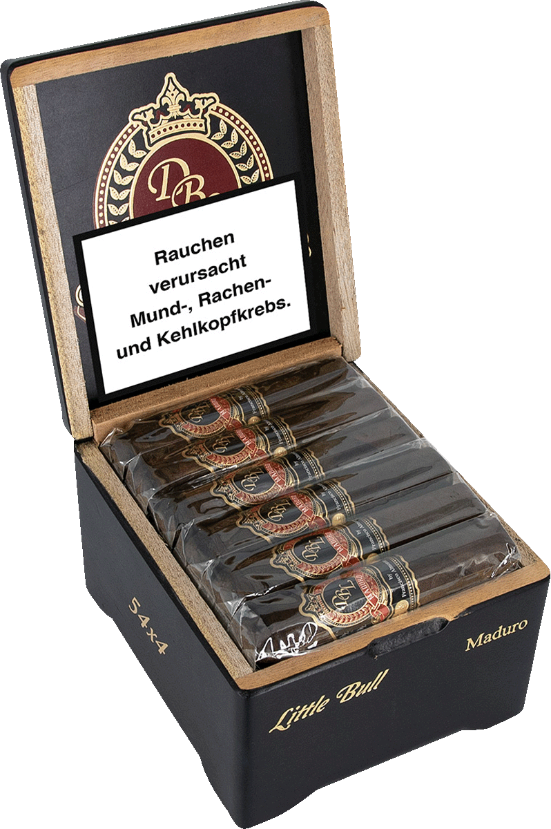 DBL Maduro Little Bull - Kiste seitlich geöffnet