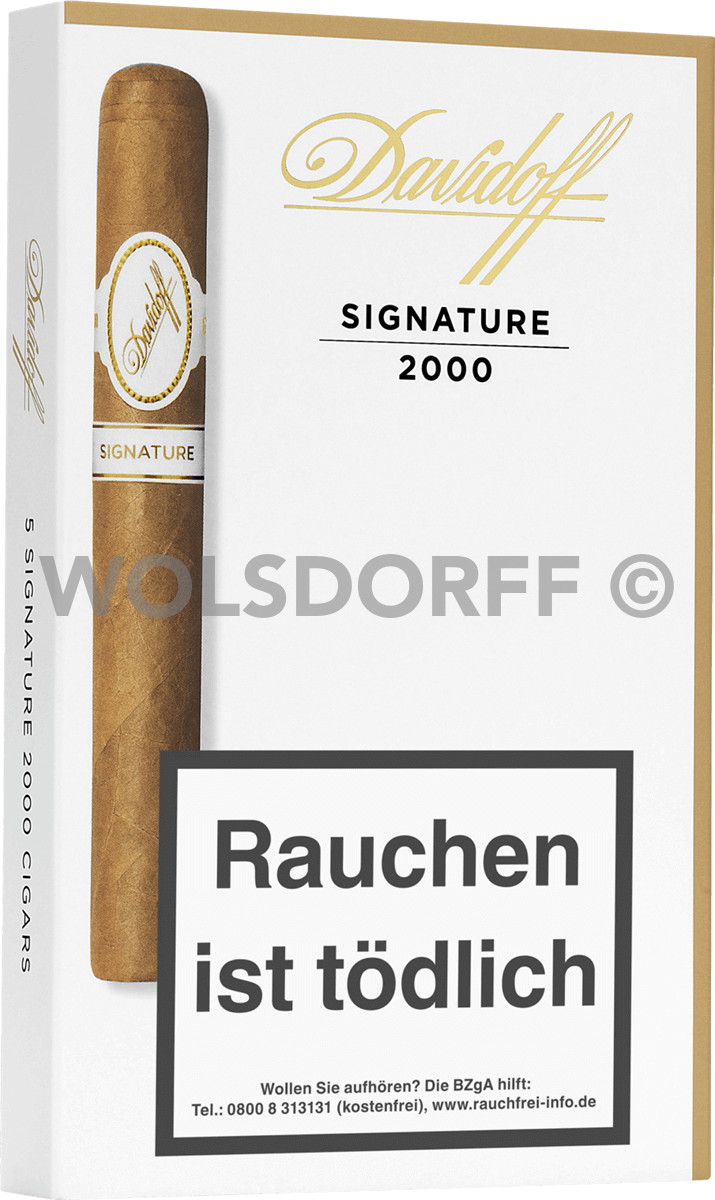 Davidoff Signature 2000 - Pappetui vorne geschlossen