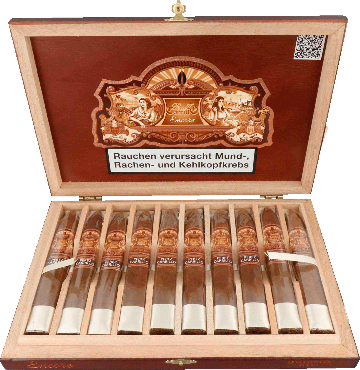 E.P. Carrillo Encore Valientes - Kiste vorne geöffnet