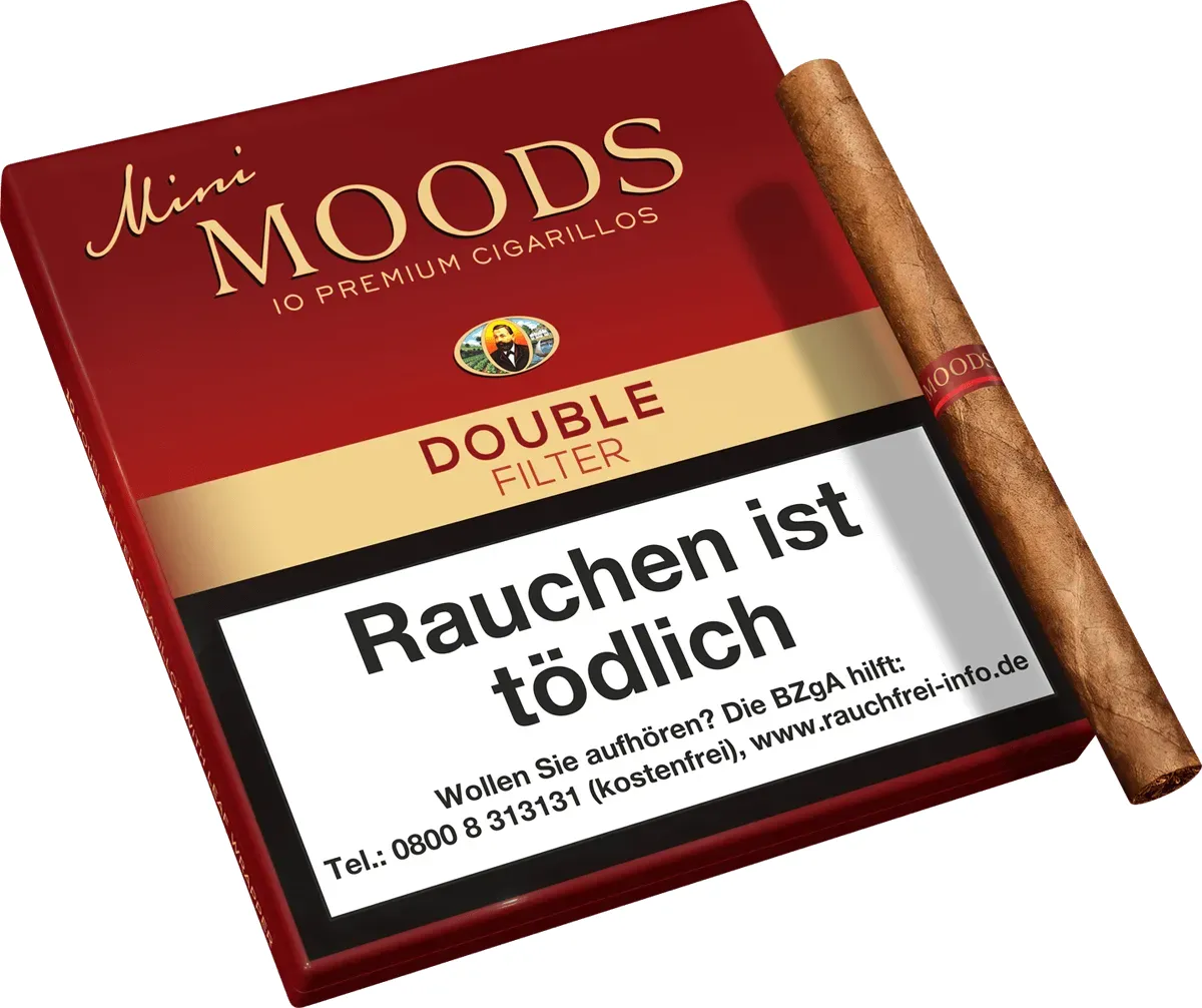 Moods Double Filter Schachtel mit Inhalt