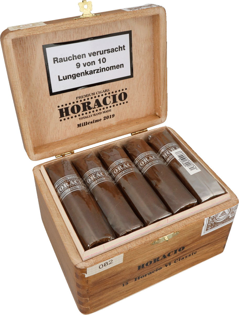 Horacio Millesime 2019 VI Classic - Kiste seitlich geöffnet