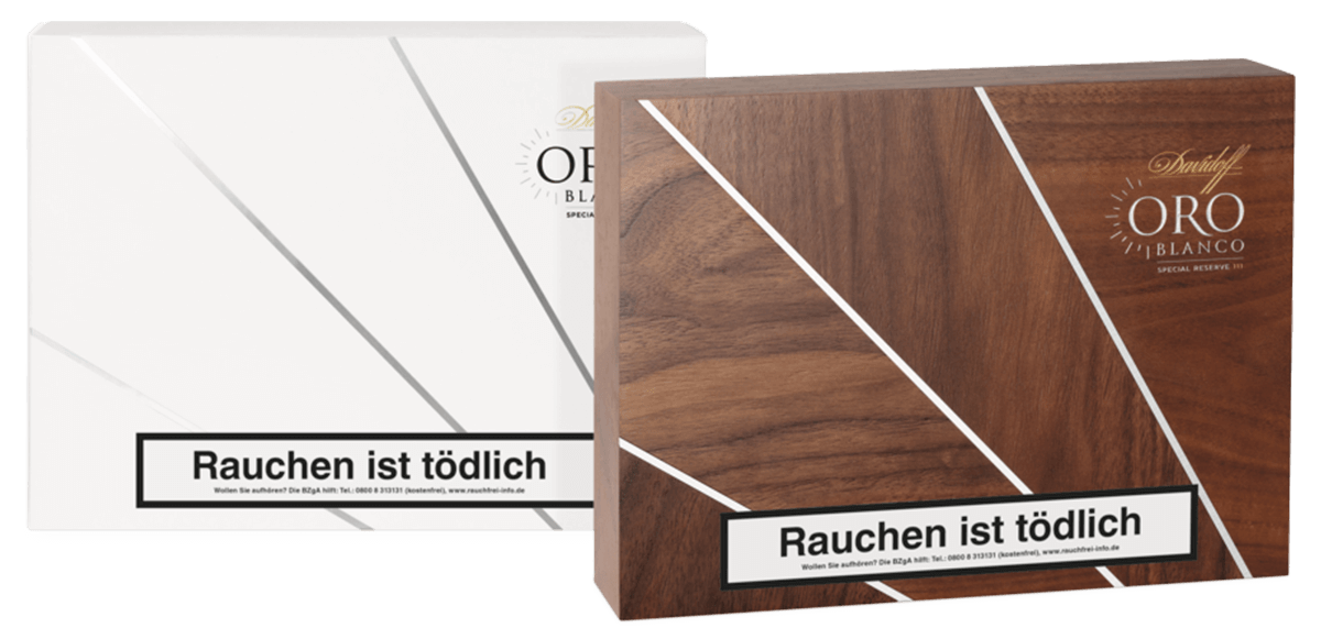 Davidoff Oro Blanco Special Reserve - zwei Kisten vorne geschlossen