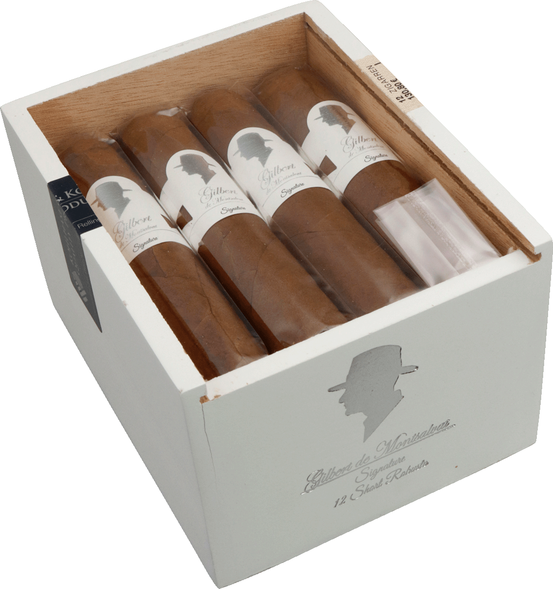Gilbert Signature Line Short Robusto - Kiste seitlich geöffnet